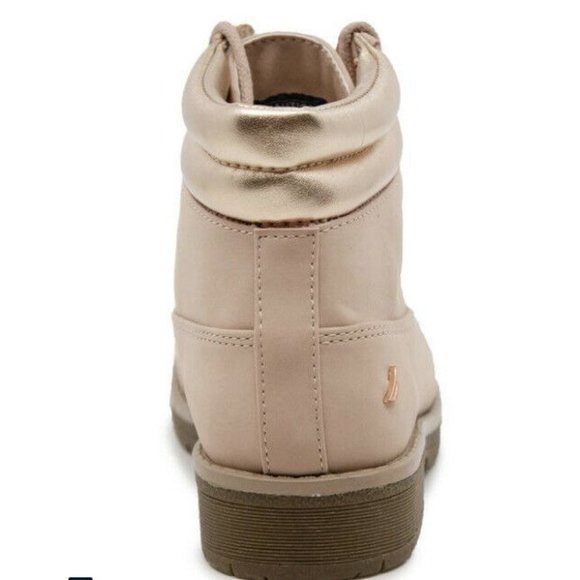 Girl’s Ankle Boots Nautica Zabra Little Girl Boots Lace Up Blush Size 2 #KB0008 - Picture 5 of 11